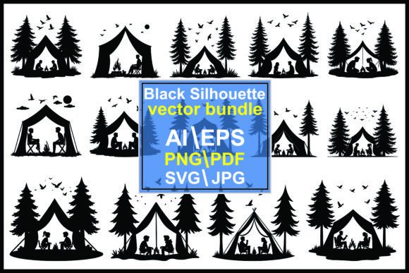Camping Silhouette Bundle