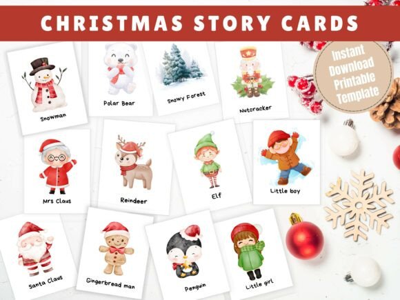 Christmas Story Cards: A Graphics & Crafts Asset Review