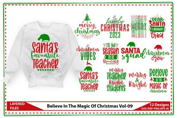 Christmas Svg Bundle Vol-09: Graphics & Crafts Review
