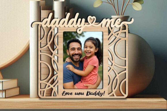 Daddy Me SVG Circle Model Abstract Photo