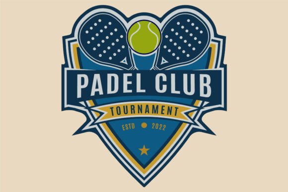 Padel Sport Logo: Vector Padel Club Graphics & Logos