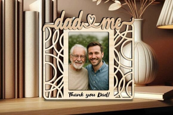 SVG Circle Design Dad and Me Abstract