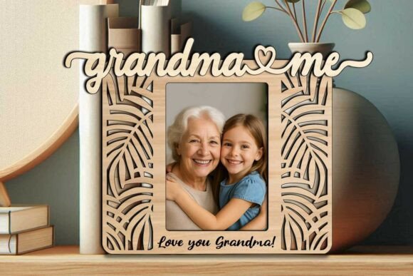 SVG Jungle Leaves Grandma Me Design Gift